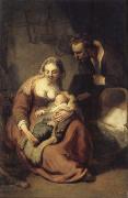 REMBRANDT Harmenszoon van Rijn The Holy Family oil